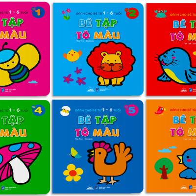 Sách - Bé Tập Tô Màu - Combo 6 Quyển Cho Bé