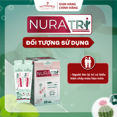 Gói uống Nuratri hỗ trợ ngăn ngừa các vấn đề về trĩ (20 gói) - Nutramed
