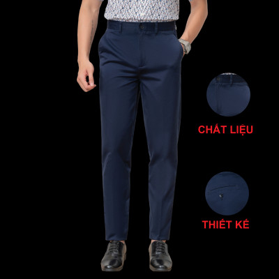 Quần kaki nam Aligro form slimfit màu xanh cẩm, chất liệu kaki cotton mềm, chuẩn form, co giãn nhẹ, tôn dáng  ALGK071