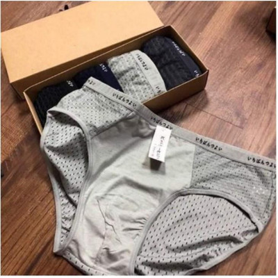 Quần Lót Nam Tam Giác Thông Hơi, Quần Sịp Nam QN01 Nhật Lưới Thoáng Khí Kháng Khuẩn