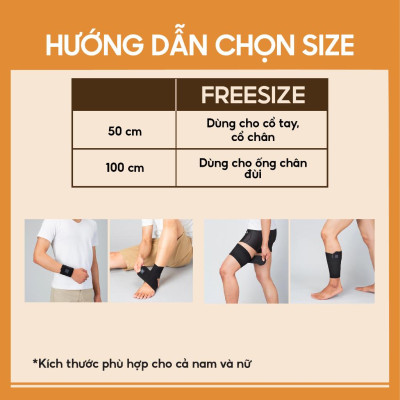 Băng quấn đa năng Phiten Suporter metax fixed band (Cổ tay, cổ chân, đùi, bắp chân) AP245053/AP245063