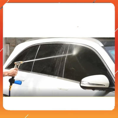 Vòi Xịt️Evoucher Bộ dây vòi xịt nước rửa xe, tưới cây , tăng áp 3 lần, loại 7m, 10m 206701-2 đầu đồng,cút +  đai