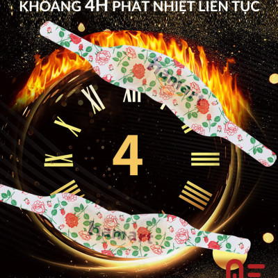 Đai Dán Nóng Chườm Cổ Vai Gáy Hamart Xông Hơi Nhiệt Giảm Đau Thư Giãn Cổ Vai Gáy Hiệu Quả