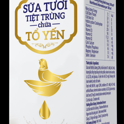 Thùng 24 hộp Sữa tươi tiệt trùng chứa tổ yến Vinamilk Green farm - hộp 180ml