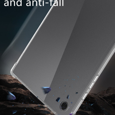 Ốp Lưng Chống Sốc Cho Samsung Tab A8 10.5 inch X200/X205 Dẻo Silicon Trong Suốt, Có Gờ Bảo Vệ Camera - Hàng chính hãng