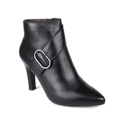 Boot nữ cổ cao cá tính da xịn gót cao 8P || PABNO PN643 || BH 12 Tháng