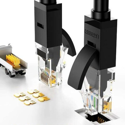 Ugreen UG50181NW102TK 20M Cat6 UTP cáp mạng Gigabit dây dẹp màu đen 26AWG CCA - HÀNG CHÍNH HÃNG