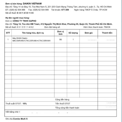 [Free Lắp HCM] Hệ Thống Máy Lạnh Multi S Daikin Inverter Combo MKC50RVMV/CTKC25RVMV+CTKC35RVMV Gas R32 Treo Tường 1 Chiều Lạnh Hàng Chính Hãng 