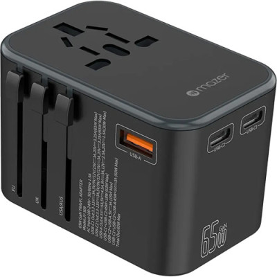 Cốc sạc Mazer Infinite.Travel SuperMINI 65W 2Type-C 1 USB M-IFTRAVEL 165PD - Hàng chính hãng