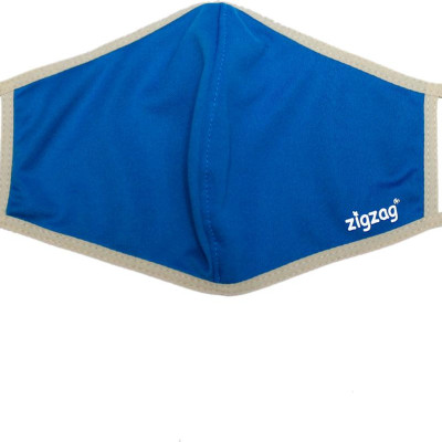 Khẩu trang chống nắng 2 lớp UPF50+ Zigzag MAS010 - Freesize - Xanh da trời