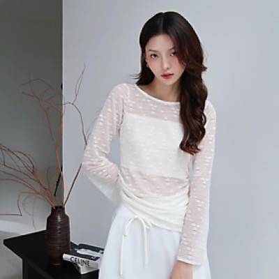 Áo thun dài tay nữ có lớp trong kiểu dáng ôm tôn dáng Miko Miều Est.2013