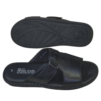 Dép Nam Quai Ngang HÀ NAM Da Bò Thật Cao Cấp DNA2121