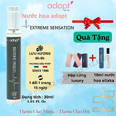 Nước hoa nam,nước hoa quang linh chính hãng adopt Extreme Sensation hương thơm cuốn hút mạnh mẽ trẻ trung dung tích 30ml