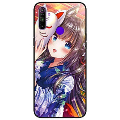 Ốp lưng dành cho Realme C3 mẫu Cô Gái Neko