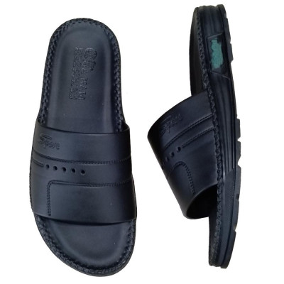 Dép Nam Da Bò HA NAM Đế Siêu Nhẹ Khâu Chỉ Toàn Bộ DNA22035