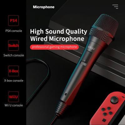 Micrô chơi game IPEGA PG-9209 có dây giao diện USB2.0 chất lượng âm thanh cao
