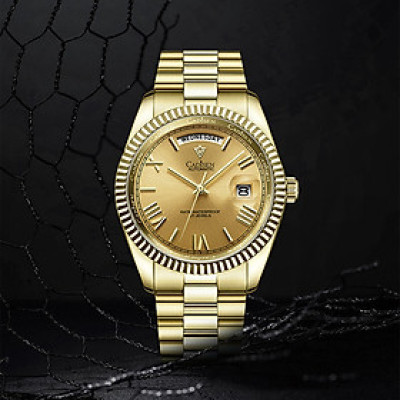 Đồng Hồ Nam Cadisen C8185M5 Chính Hãng Full Box Chống Nước Kính Chống Xước Dây Thép BH 2 Năm Máy Cơ