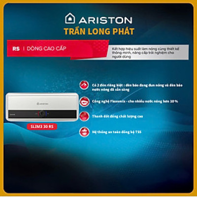 Bình Nước Nóng Gián Tiếp Ariston SLIM3 30RS VN ( 30 Lit ) - Hàng chính hãng