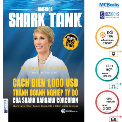 Sách - Cách Biến 1.000 USD Thành Doanh Nghiệp Tỷ Đô Của Shark Barbara Corcoran - MCBooks