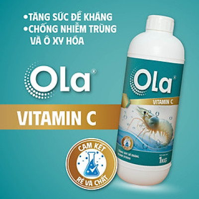 OLA VITAMIN C: Tăng sức đề kháng, chống sốc, chống stress cho tôm