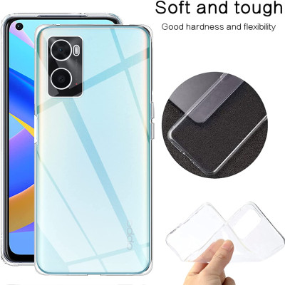Ốp lưng silicon dẻo cho Oppo A36 / Oppo A76 / Oppo A96 / Oppo K10 / Realme 9i hiệu Ultra Thin trong suốt mỏng 0.6mm độ trong tuyệt đối chống trầy xước - Hàng nhập khẩu
