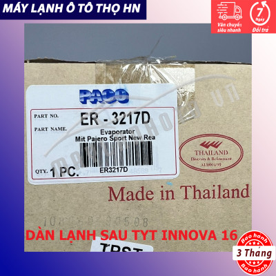 Dàn (giàn) lạnh Toyota Innova - Fortuner 2016 2017 2018 (sau) Hàng Thái Lan/Hàn Quốc 16 17 18