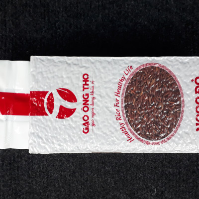 Gạo Lứt Đỏ Túi 1Kg - Gạo Ngọc Đỏ Ông Thọ - Gạo lứt tốt cho sức khỏe, ăn kiêng, tiều đường, giảm cân, cao huyết áp