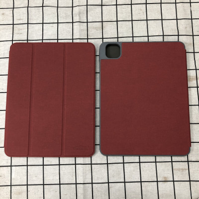 Bao da chính hãng Mutural cao cấp cho iPad Pro 12.9 2020 có khay đựng bút - Đỏ