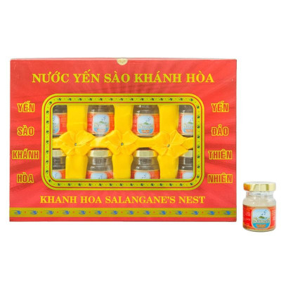 Nước Yến Sào️ CAO CẤP️ Khánh Hòa Sanest Lọ 70ml, Hộp 8 Lọ - 002H8