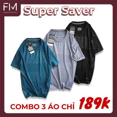 Combo siêu tiết kiệm 3 áo thun thể thao nam, chất thun lạnh co giãn tốt, thoáng mát thoải mái vận động - FORMEN SHOP - FMCB3TY002