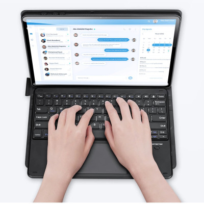 Bao da kèm bàn phím cho SamSung Galaxy Tab S10+ Plus chính hãng Dux Ducis có bàn di chuột TrackPad - Hàng chính hãng 