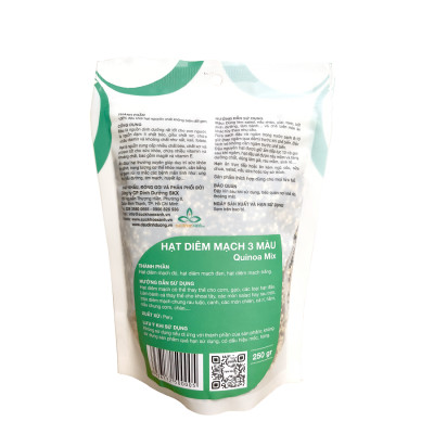 Hạt Diêm mạch (Quinoa) 3 màu nhập khẩu từ Peru