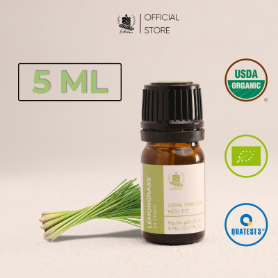 Tinh Dầu Sả Chanh - 100% Nguyên Chất Hữu Cơ - Le Rustique - Tinh Dầu Bản Địa Ấn Độ