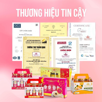 Yến sào chưng sẵn Queennest 25% - vị Nhân Sâm - hũ 150ml - Hộp 6 hũ x 150ml - Hàng Chính Hãng
