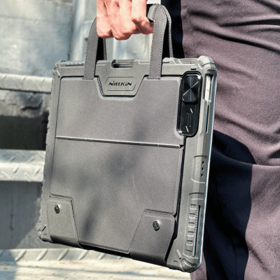 Bao da kèm Bàn Phím cho iPad Pro 13 inch M4 2024, ipad Air 6 M2 / Air4 / Air5 / Pro 11 inch M1-M2 hiệu Nillkin Carry Go Có Đèn Nền Tay Cầm Từ Tính Di Động/ Đèn nền 7 Màu/ Độ Sáng 4 Mức - Hàng chính hãng