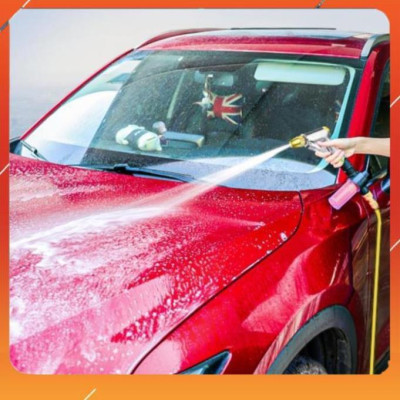 ️Evoucher Bộ dây vòi xịt nước rửa xe,tưới cây ,tăng áp 3 lần,loại 3m, 5m 206236 đầu đồng,cút nhựa,nối đai+  mở chai