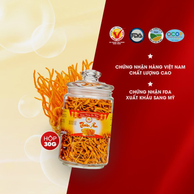 Đông Trùng Hạ Thảo Sấy Thăng Hoa - Hũ 30g