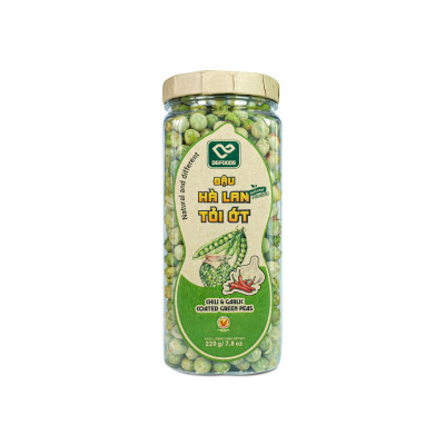 Đậu hà lan tỏi ớt 230g DGfoods/Chili & garlic coated green peas/Non GMO/DGfoods/HVNCLC/Đặc sản Cần Thơ,Tết