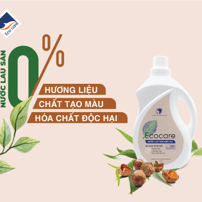Nước lau sàn Hữu cơ Ecocare đuổi muỗi tinh dầu Sả chanh 4000ml 