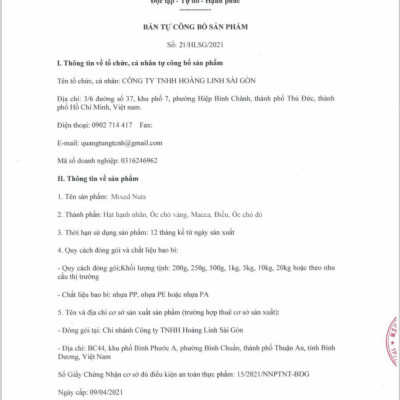 Mix nhân hạt cao cấp Thương Hiệu HOLINUT / Nhân óc chó vàng, nhân óc chó đỏ, nhân macca, hạt hạnh nhân, hạt điều - đóng gói 500gr