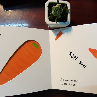 Combo 4 cuốn Ehon Nhật Bản Cùng chơi trốn tìm 4 Trang phục, Cùng chơi trốn tìm 5 Trái cây, Cùng chơi trốn tìm 6 Động vật, Cùng chơi trốn tìm 7 Rau củ