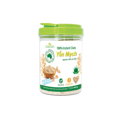 Yến Mạch Nguyên Chất Ăn Liền Xuân An [ko đường] Hộp 400G(Tặng Kèm 1 Túi Yến Mạch 150G)