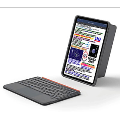 Case bao da bàn phím bluetooth V5.3 tích hợp trackpad / touchpad hiệu WIWU WK005 cho iPad Pro 11 M2 M3 M4 Pro 11 2020/21/22 Air 4/5/6/7 M2 M3 - Bàn phím từ tính nam châm tháo rời, tích hợp giá đỡ - Hàng nhập khẩu