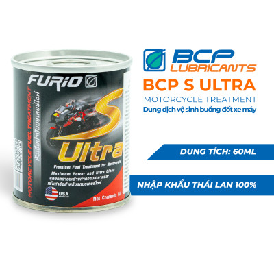 Combo Dầu Nhớt Xe Máy BCP 15W40 (1L) + Dung Dịch Làm Sạch Buồng Đốt BCP S-Ultra (0.6L)