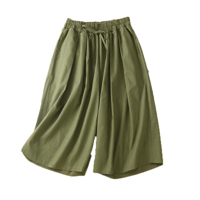 Quần lửng nữ Ống rộng, chất liệu mềm mịn mát,Quần kiểu nữ giả váy form rộng, dưới 55kg, Nesa Shop