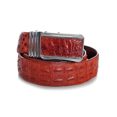 HP4204-05-06-70 - Thắt lưng nam da cá sấu Huy Hoàng nguyên con 3,5P màu đen, nâu đỏ, vàng, nâu đất