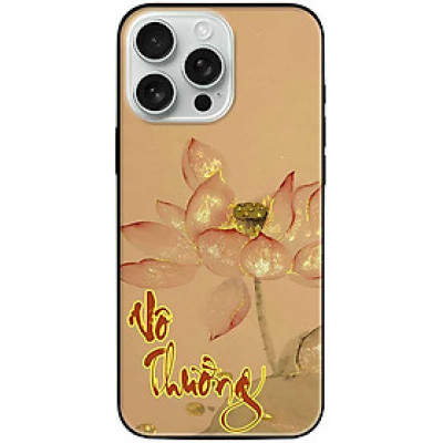 Ốp lưng cho iPhone 14 - iPhone 14 Plus - iPhone 14 Pro - iPhone 14 Pro Max - Vô Thường Sen Vàng - Hàng Chính Hãng