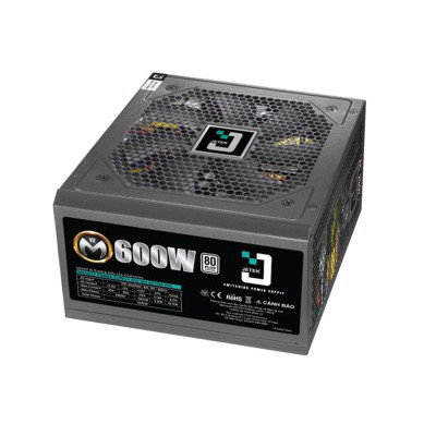 Nguồn máy tính Jetek M Series V2 600W 80 Plus - Hàng Chính Hãng