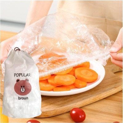 Bộ 200 Màng Bọc Thực Phẩm Hình Gấu - Chất Lượng Cao