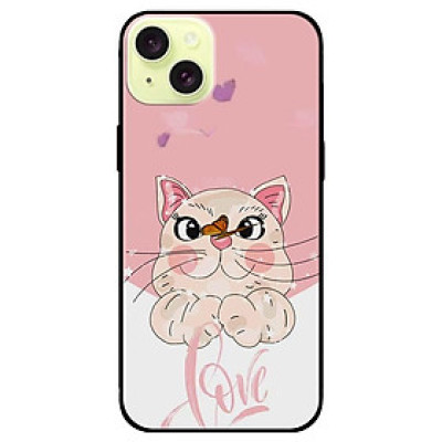 Ốp lưng dành cho Iphone 15 - Iphone 15 Plus - Iphone 15 Pro - Iphone 15 Pro Max - Mèo Bướm - Hàng Chính Hãng